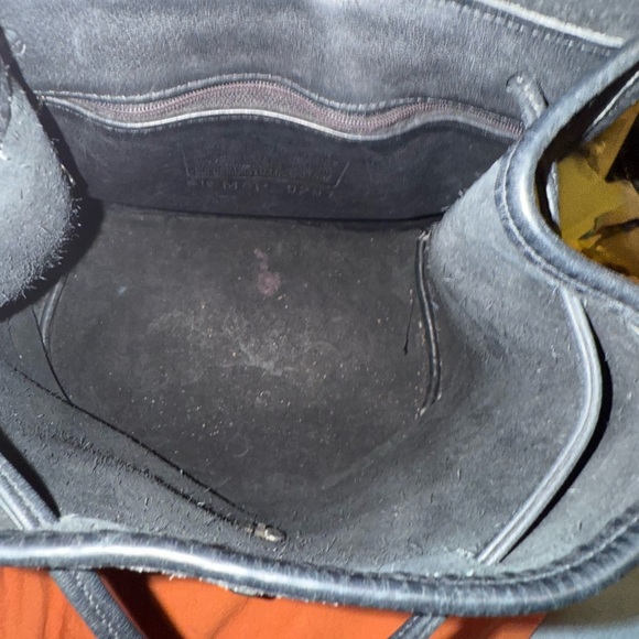 COACH vintage turnlock backpack purse in black with silver hardware. 90s! - Picture 12 of 15